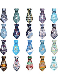 TurtleSurfers TurtleSurfers Baby Monthly and Holiday Milestone Sticker Ties  - Image 3