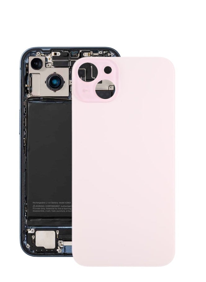 Generic - Back Glass For iphone 15PLUS Back Battery Cover Rear Door    For iphone 15 PLUS Back Housing Replacement Parts - Image 1