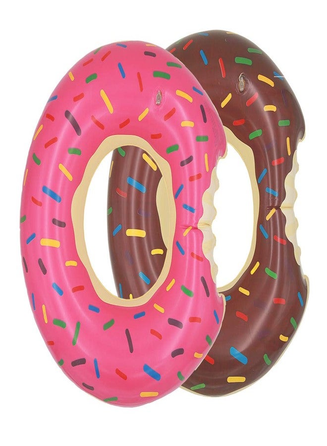 Ucity Kids Donut Pool Floats - 2 Pack 23.6-inch Inflatable Swimming Rings Tubes for Swimming, Swim Raft, Summer Beach Games, Party Decoration - Image 1