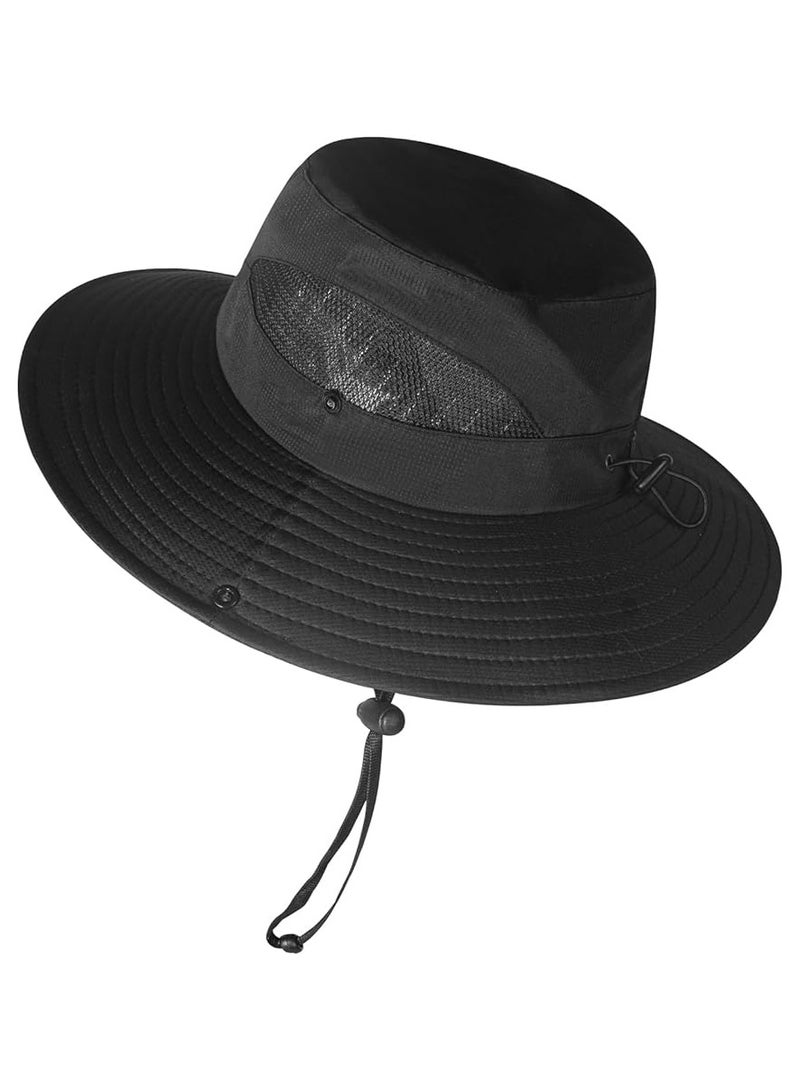Goolsky Sun Hats for Men Women, Wide Brim Bucket Hats UV Protection UPF50+ Waterproof Boonie Hats for Fishing Hiking Camping - Image 3
