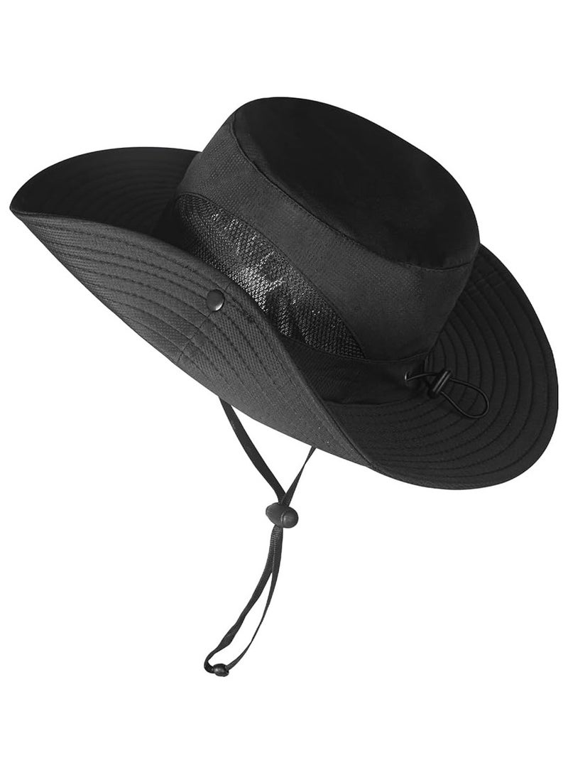 Goolsky Sun Hats for Men Women, Wide Brim Bucket Hats UV Protection UPF50+ Waterproof Boonie Hats for Fishing Hiking Camping - Image 5