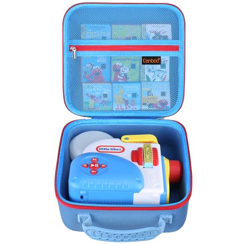 Canboc Carrying Case for Little Tikes Story Dream Machine Books Starter Set Kids Toys Storage Box for Little Tikes for Storybook Audio Play Character Blue Case Only - Image 1