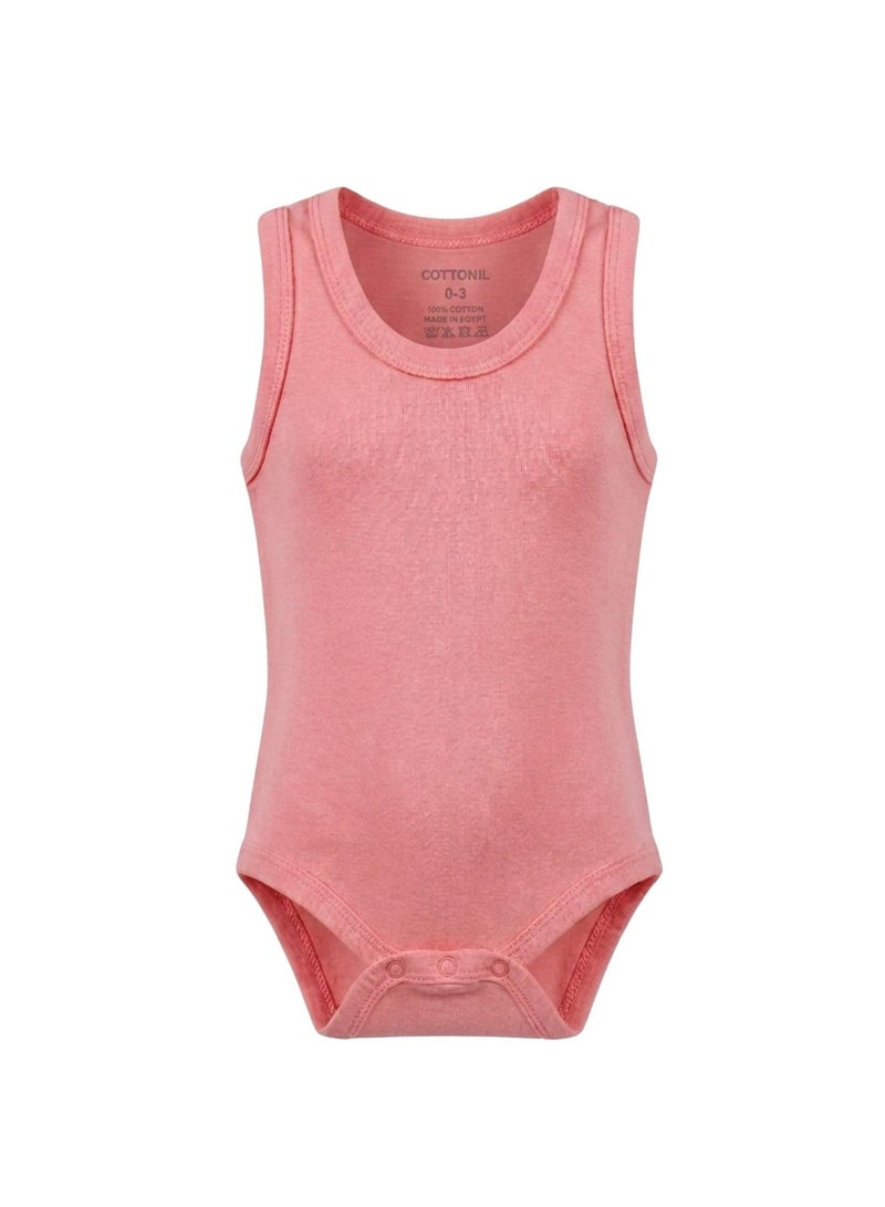 Cottonil Pack of 6 Tank Top Bodysuits 100% Cotton for Baby Girl - Image 3