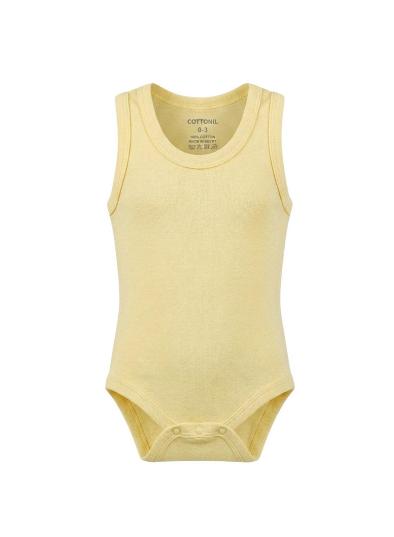 Cottonil Pack of 6 Tank Top Bodysuits 100% Cotton for Baby Girl - Image 4