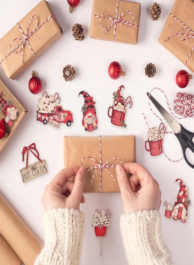 squishy 16Pcs Christmas Decorations, Gingerbread House Ornaments, Festive Tree Hanging Decor for Holiday Party, Classroom and Office, Family Activity (12pcs (red T) - Image 5
