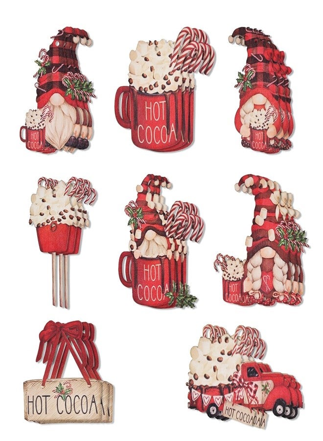 squishy 16Pcs Christmas Decorations, Gingerbread House Ornaments, Festive Tree Hanging Decor for Holiday Party, Classroom and Office, Family Activity (12pcs (red T) - Image 1