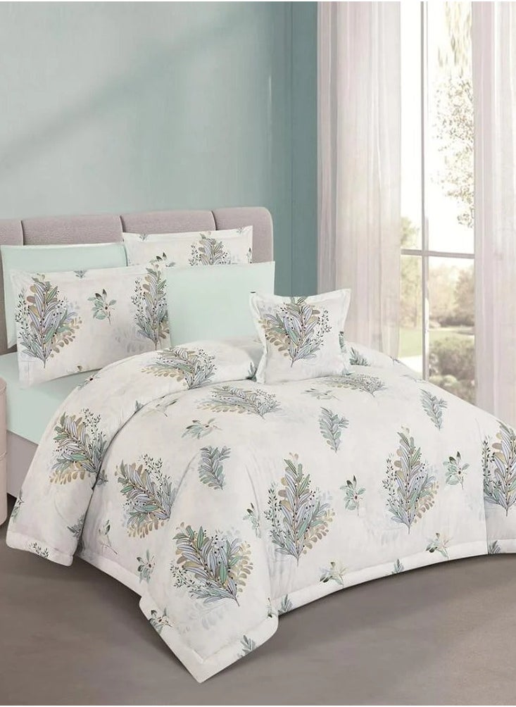 Cloudy 7-Piece Summer Bedding Set - Double - White - Light Turquze - pzsku/Z0F420DE5683732C74A83Z/45/_/1730111557/816598d4-bd2b-4970-b784-f5026a55be8f