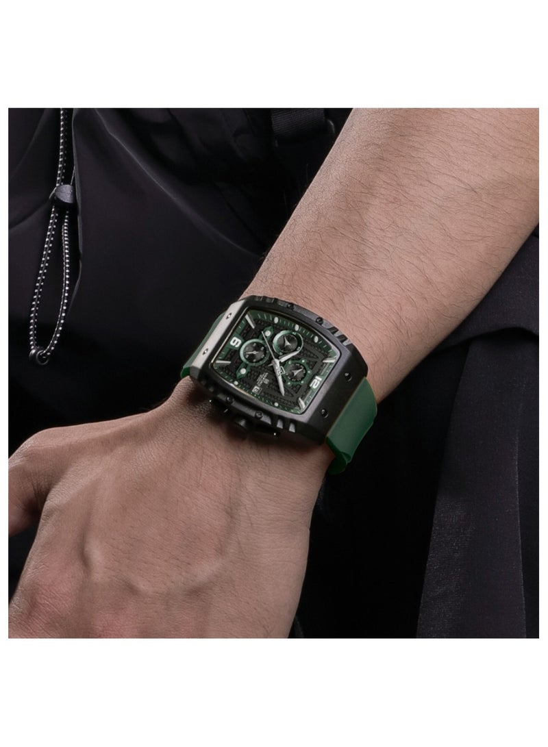 NAVIFORCE Waterproof Chronograph Sport Watch for Men, with Auto Date Quartz Wrist Watch, Colorful Silicone Band NF8025 - Image 4