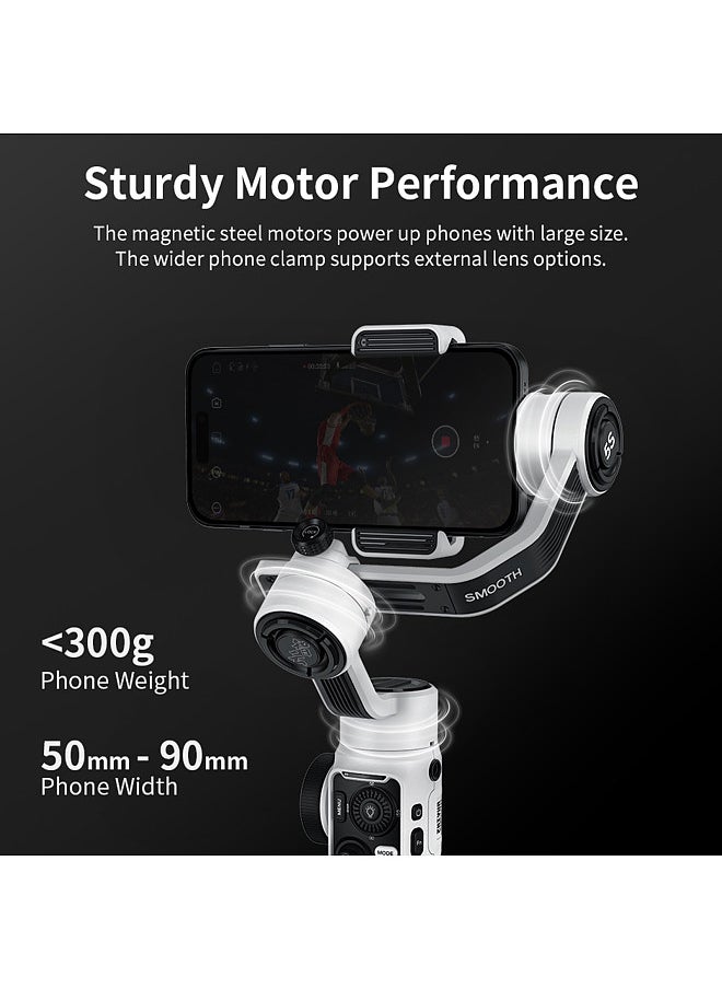 Zhiyun - ZHIYUN SMOOTH-5S Handheld 3-Axis Gimbal Stabilizer Portable Phone Vlog Gimbal Anti-shake Built-in LED Fill Light with Mini Tripod Max. - Image 1