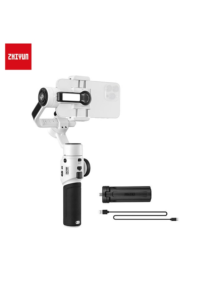 Zhiyun - ZHIYUN SMOOTH-5S Handheld 3-Axis Gimbal Stabilizer Portable Phone Vlog Gimbal Anti-shake Built-in LED Fill Light with Mini Tripod Max. - Image 1