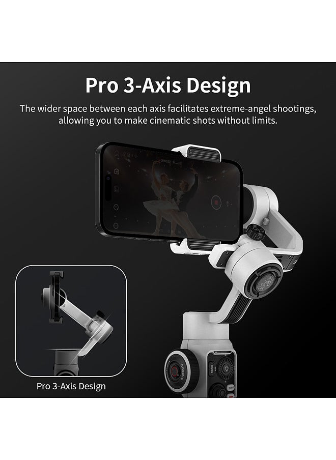 Zhiyun - ZHIYUN SMOOTH-5S Handheld 3-Axis Gimbal Stabilizer Portable Phone Vlog Gimbal Anti-shake Built-in LED Fill Light with Mini Tripod Max. - Image 1