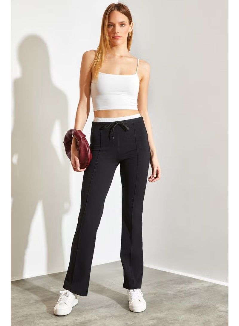 Shade Scuba Fabric Pleated Waist Detailed Trousers - Image 1