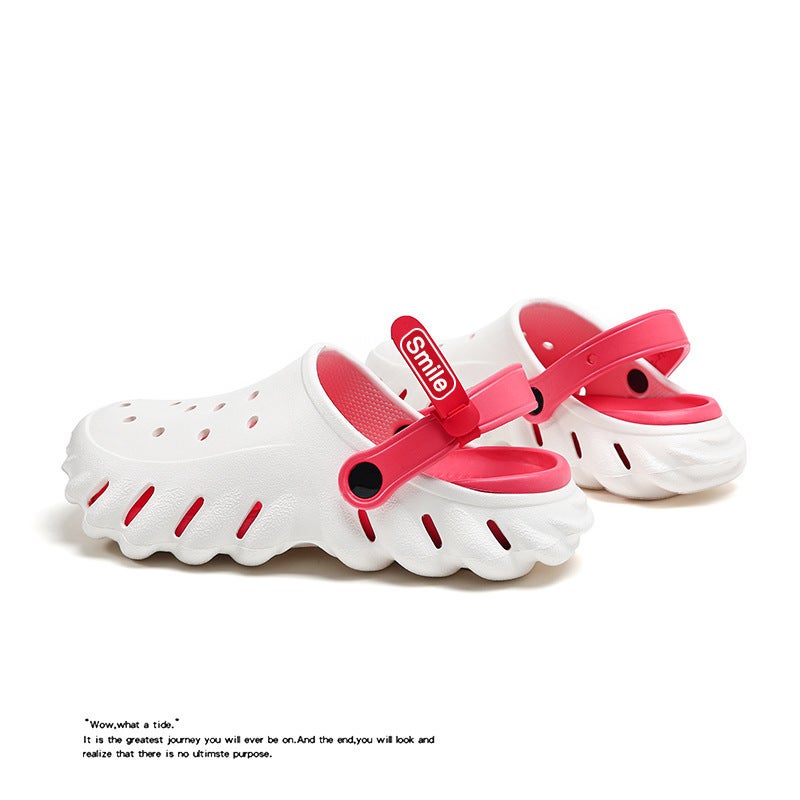 Summer Couple'S Shoes With A Sense Of Stomp And Shoes Eva Hole Shoes Personalized Outwear Women'S Sandals And Slippers Casual Fashion Beach Shoes For Men - Image 1