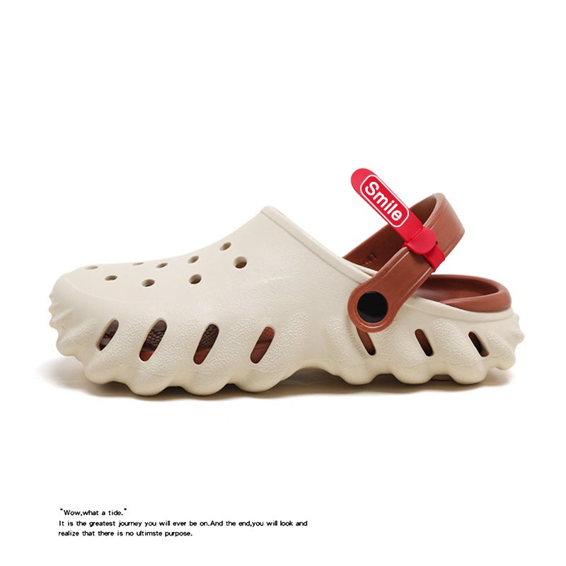 Summer Couple'S Shoes With A Sense Of Stomp And Shoes Eva Hole Shoes Personalized Outwear Women'S Sandals And Slippers Casual Fashion Beach Shoes For Men - Image 3