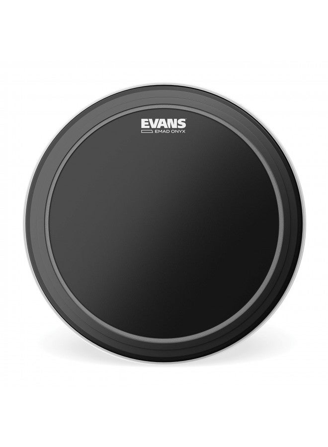 Evans Bass Drum Heads - BD22EMADONX - EMAD - Onyx 22-inch Bass Drum Head - Image 1