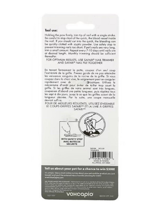 Safari Stainless Steel Nail Trimmer Small Dogs 1 Tool - Image 2