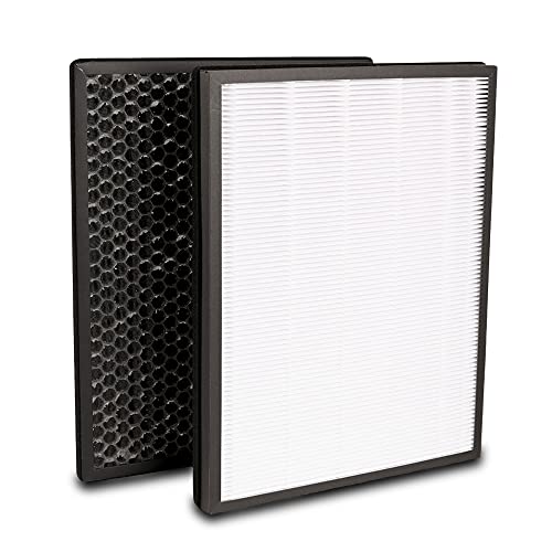 TROO® Air Purifier Filter Set (True HEPA Filter FY-1410 + Active Carbon Filter FY-1413) Compatible with Phillips Air Purifier Series 1000, Models: AC-1211, AC-1215, AC-1217 - Image 1