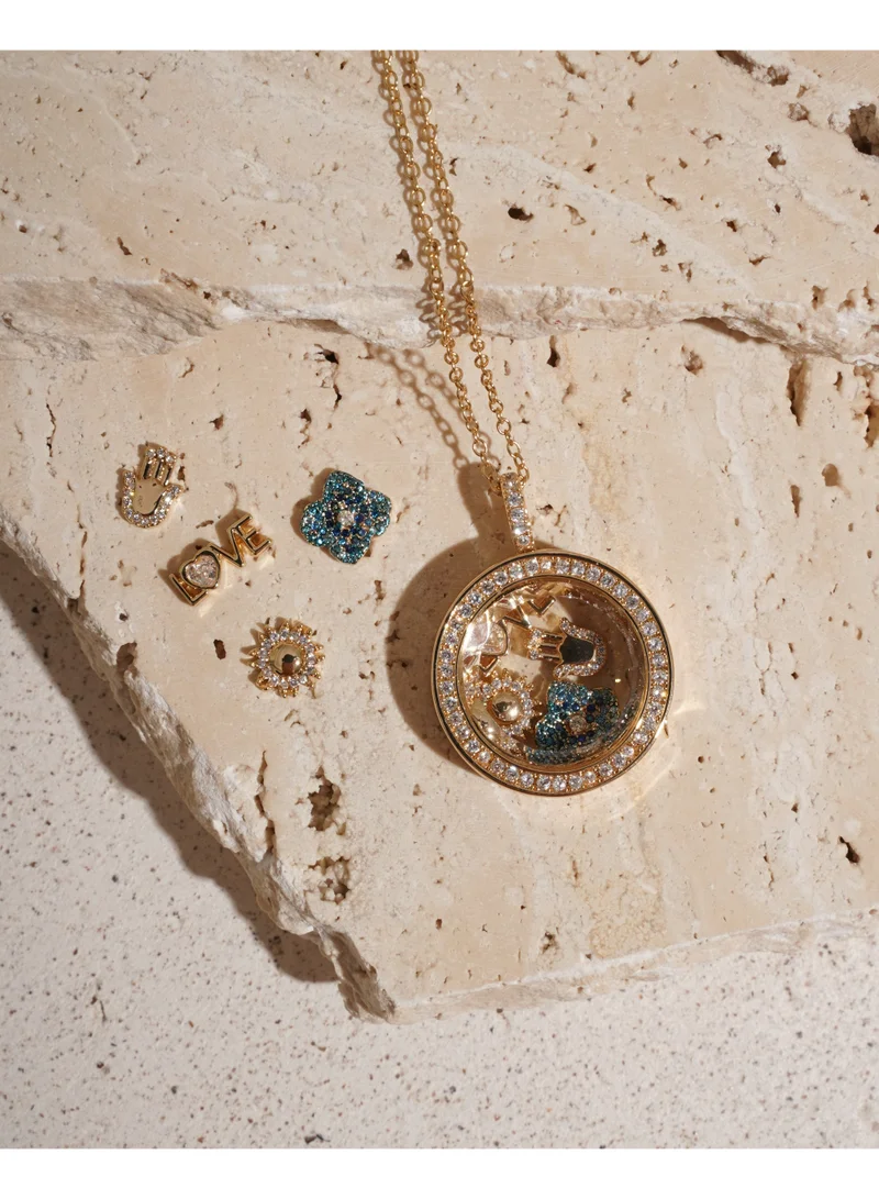 Sosha Elegance Protected Heart - Floating Charm Necklace
