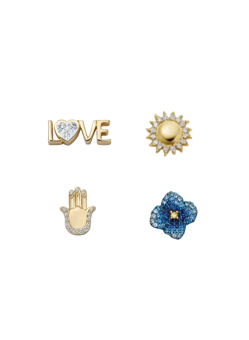 Sosha Elegance Protected Heart - Floating Charm Necklace