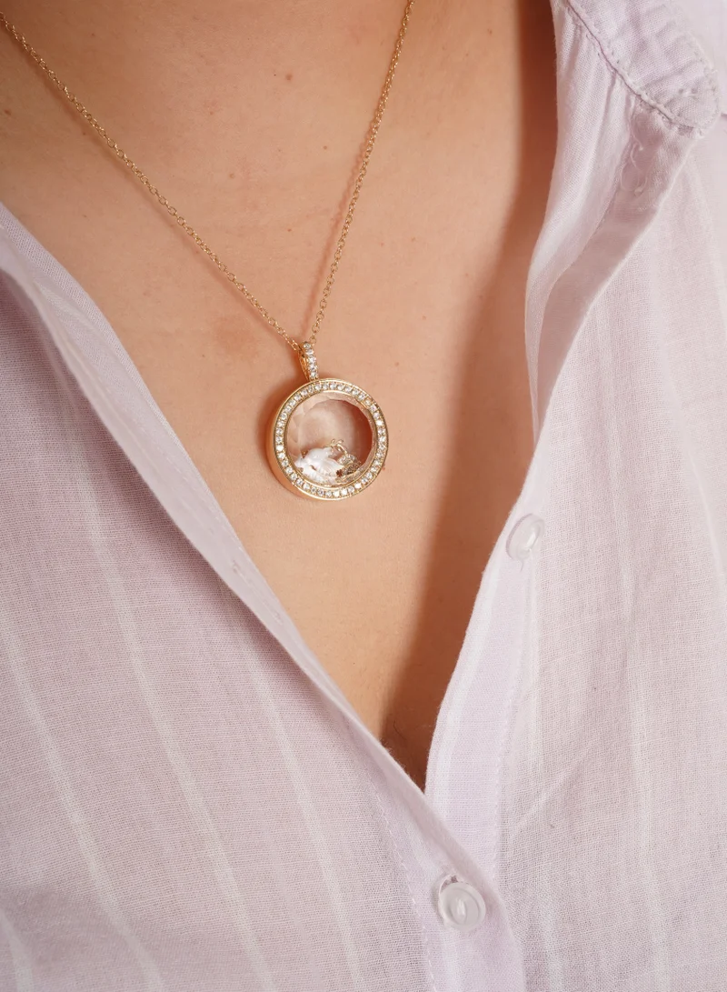 Sosha Elegance  Protected Heart - Floating Charm Necklace for Women | Best Price UAE