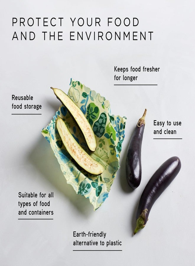 HONEYBEE WRAP Honeybee Beeswax Wraps - Kitchen Starter Pack - Certified Organic Cotton Beeswax Wrap - Reusable Beeswax Wraps for Food - Plastic Wrap & Sandwich Bags Alternative - 3 Pack - Small, Medium & Large - Image 3