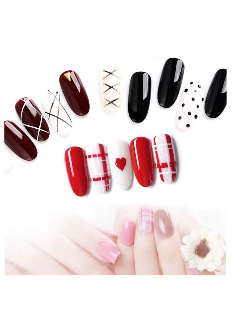 Captaintech 3PCs Nail Art Brushes, Miniature Fine Detail Paint Brush Set, Nail Art Design Painting Pen Brush for DIY & Professional Use - Image 4