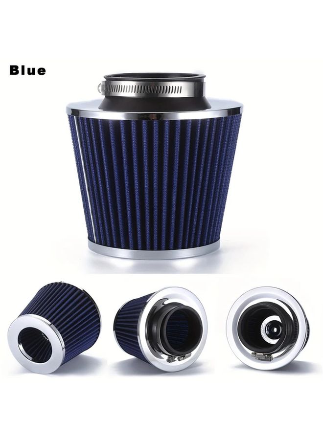 Red 3 Inch 76MM High Flow Universal Air Filter For Racing Engine Cold Intake - Image 4