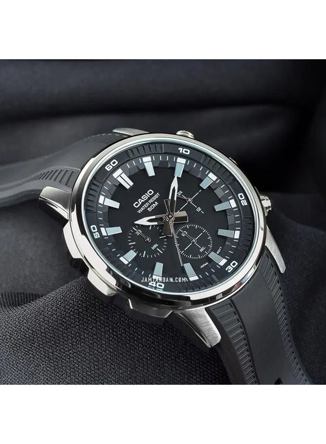 كاسيو ساعة يد من  راتينج كرونوغراف MTP-E505-1AVDF - Image 2