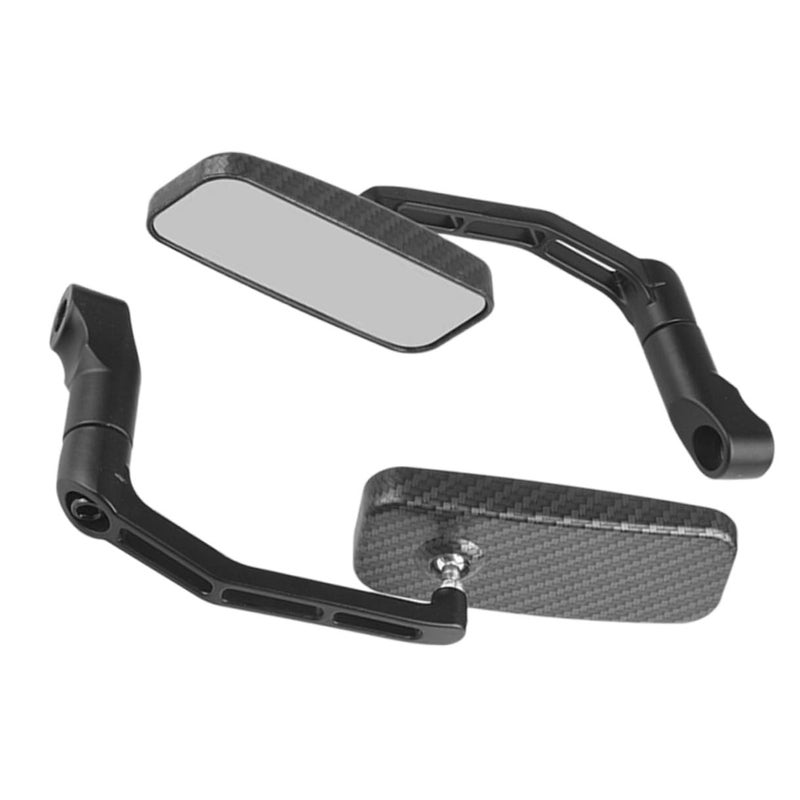 Square Motorcycle Rearview Mirrors Anti Glare Handlebar Side Mirrors Reptile Pattern Modified Scooter Accessories - Image 2