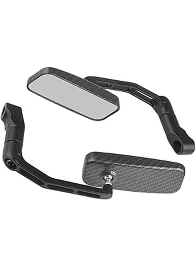 Square Motorcycle Rearview Mirrors Anti Glare Handlebar Side Mirrors Reptile Pattern Modified Scooter Accessories - Image 1