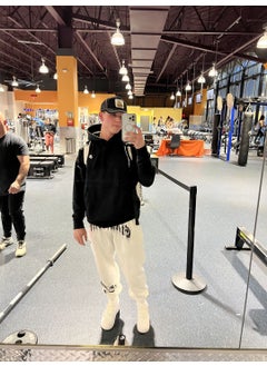 Generic Mens Sports Casual Joggers Spring Autumn Black  - Image 3