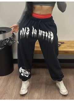 Generic Mens Sports Casual Joggers Spring Autumn Black  - Image 4