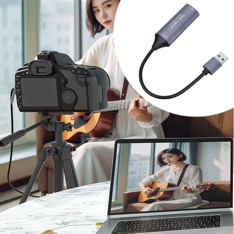 4K 60Hz Video Card, HD Multimedia USB 3.0 Sound Video with Ultra Low Latency Technology, for PC Streaming Game Recording Live Broadcasting - Image 4