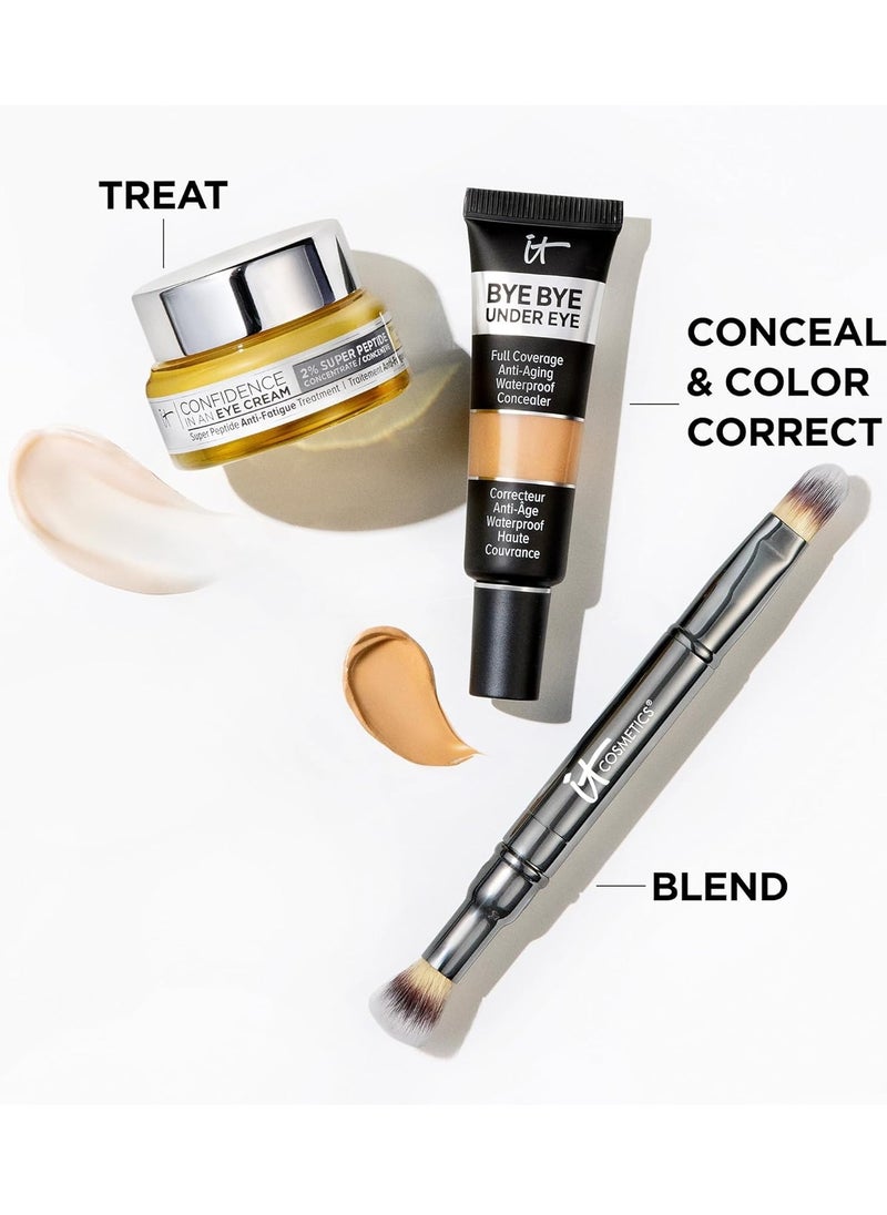 IT COSMETICS - IT Cosmetics Bye Bye Under Eye Full Coverage Concealer -Travel Size - for Dark Circles, Fine Lines, Redness & Discoloration - Waterproof - Natural Finish – 0.11 fl oz - Image 1