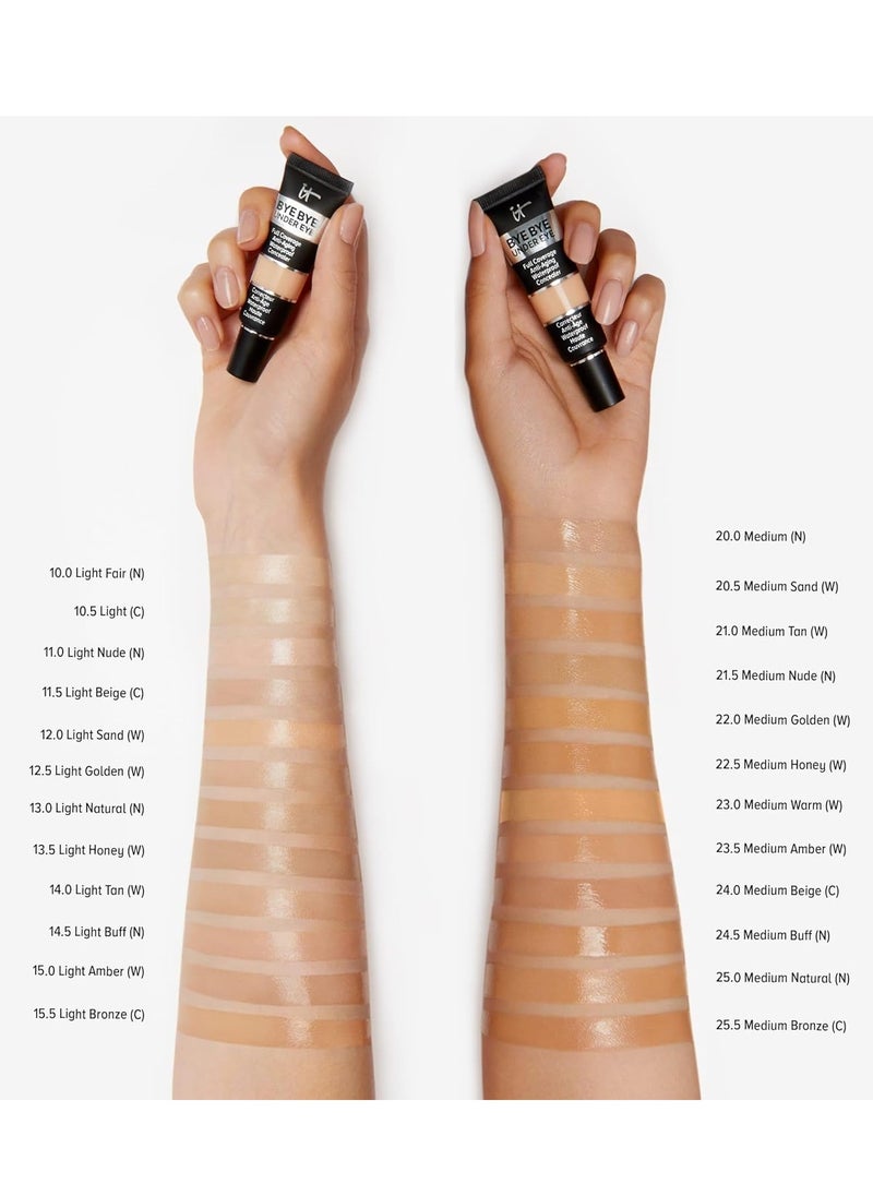 IT COSMETICS - IT Cosmetics Bye Bye Under Eye Full Coverage Concealer -Travel Size - for Dark Circles, Fine Lines, Redness & Discoloration - Waterproof - Natural Finish – 0.11 fl oz - Image 1