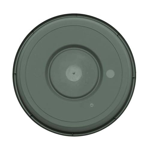 Bloem Terra Resin Saucer Tray: 9.25" Bottom Width - Basil Green - Matte, Durable, Ribbed Bottom, Indoor and Outdoor, Fits 12" Terra Pots - Image 5