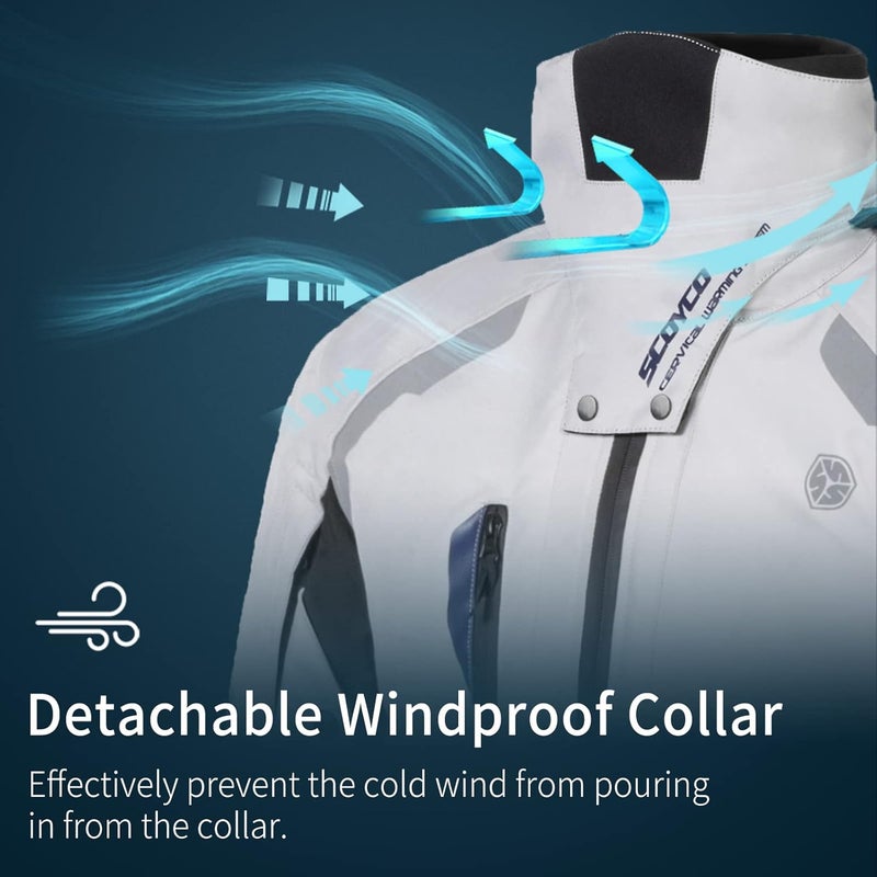 Scoyco جاكيت دراجة نارية سكويكو المقاوم للماء - Image 5