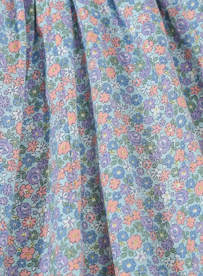 Take Two Take Two Girls Blue Floral A-Line Dress