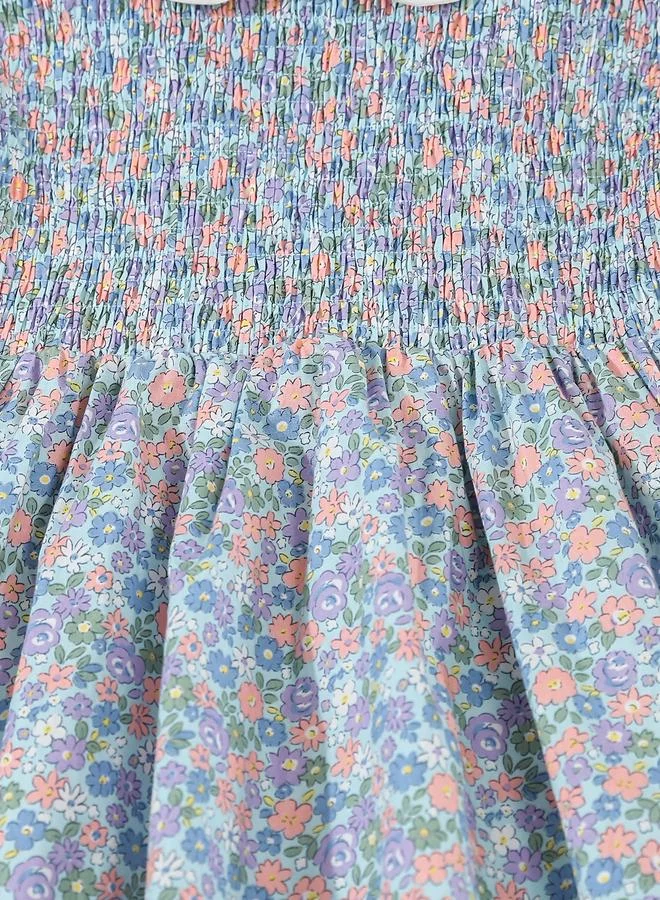 Take Two Take Two Girls Blue Floral A-Line Dress