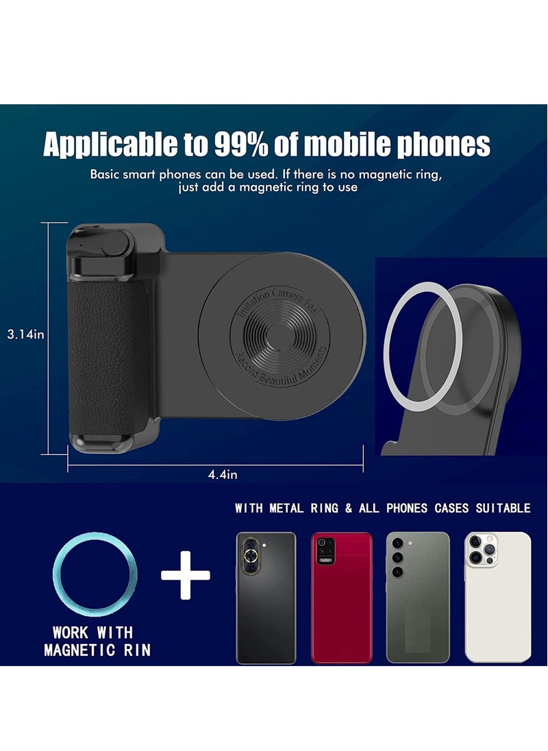 SYOSI - Magnetic Phone Camera Holder Multifunctional Smartphone Camera Shutter Remote Handle Grip 10W Qi Wireless Charging Stand Bluetooth Remote Control for Video Photo Shooting - Image 1