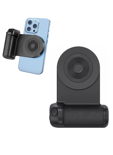 Magnetic Phone Camera Holder Multifunctional Smartphone Camera Shutter Remote Handle Grip 10W Qi Wireless Charging Stand Bluetooth Remote Control for Video Photo Shooting