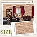 Flutesan 12 Pcs Miniature Dollhouse Wallpaper and Flooring Peel and Stick Mini DIY Self Adhesive Dollhouse Accessories 827 x 1169 Inch Natural Style - Image 4