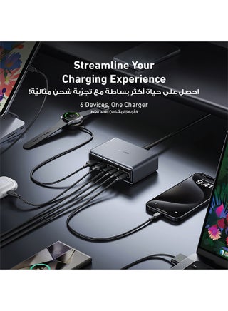 Anker Prime Charger, 200W 6-Port GaN Charging Station, Fast Charging USB C Charger, Compatible with iPhone 17/16 Series, MacBook Pro/Air, iPad Pro, Dell XPS, Samsung S25/S24, Huawei, Xiaomi, Vivo - view 4