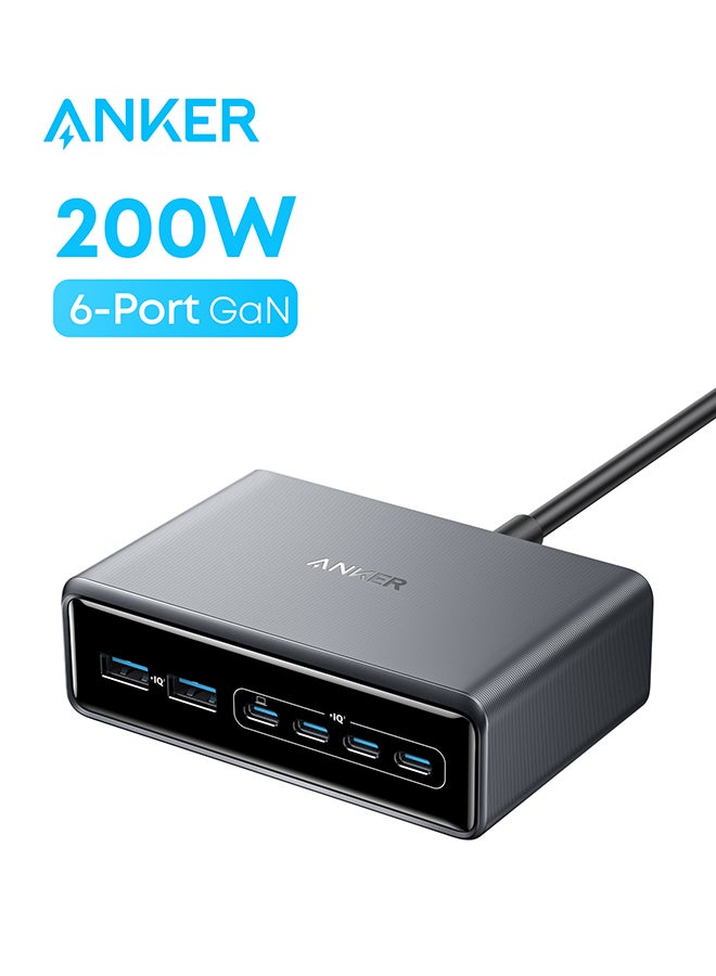 Anker Anker Prime Charger, 200W 6-Port GaN Charging Station, Fast