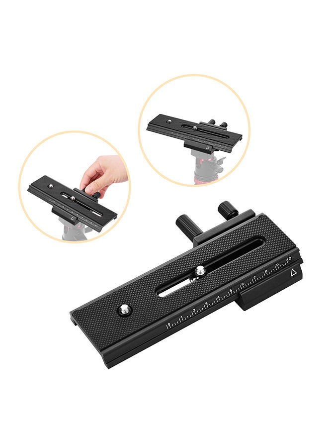 NIBEMINENT DSLR Camera Camcorder Tripod Quick Release Plate 16 x 9.2centimeter Black  - Image 5