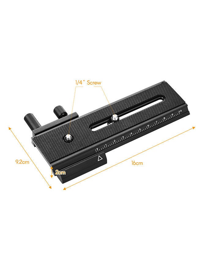 NIBEMINENT DSLR Camera Camcorder Tripod Quick Release Plate 16 x 9.2centimeter Black  - Image 3
