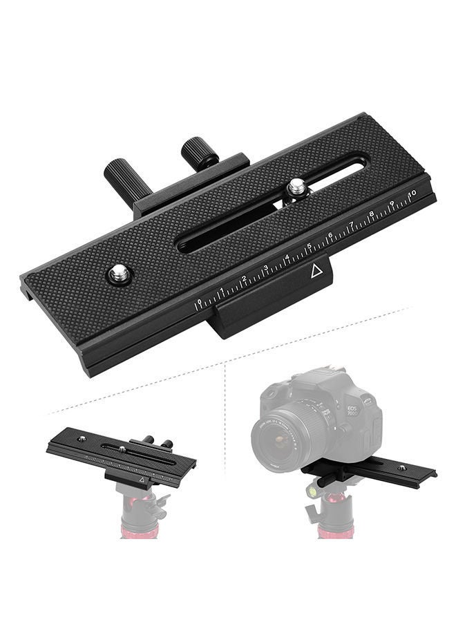 NIBEMINENT DSLR Camera Camcorder Tripod Quick Release Plate 16 x 9.2centimeter Black  - Image 4