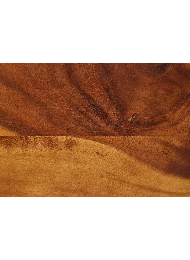 BILLI Cutting board with metal handle aca-15dc, brown, wooden/metal