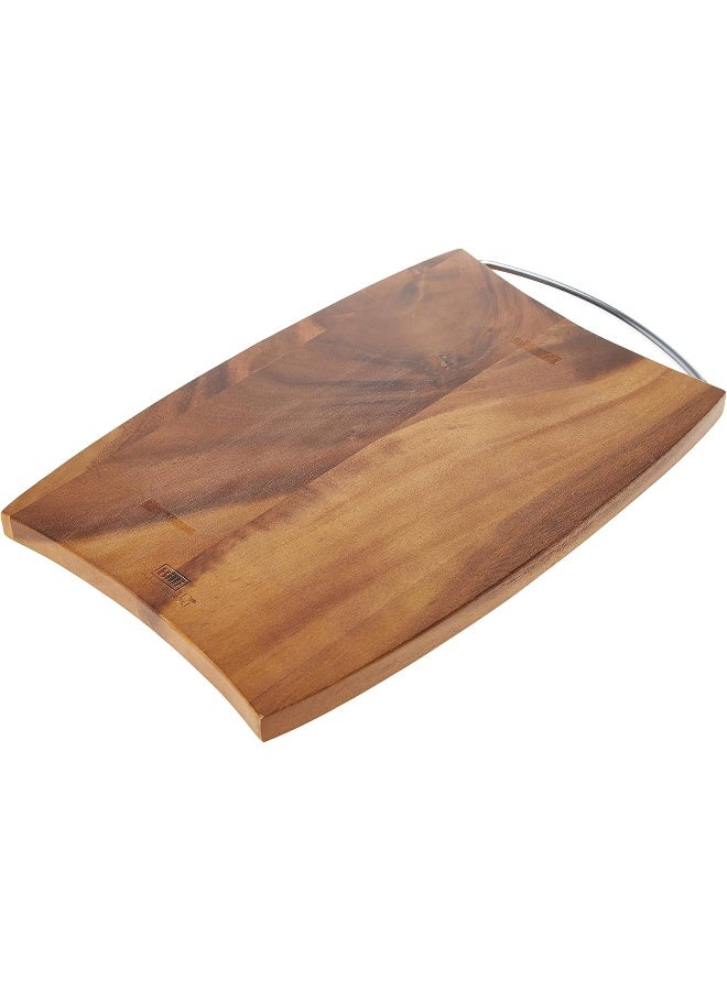 BILLI Cutting board with metal handle aca-15dc, brown, wooden/metal  - Image 1