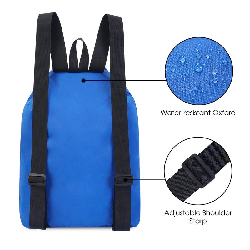 WANDF Swim Bag Mesh Drawstring Backpack Beach Backpack for Swimming, Gym, and Workout Gear(Navy blue.) - Image 4